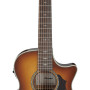 Ibanez AE3007FMH-TBH AE Acoustic Guitar 7-String - Tobacco Edge Burst High Gloss