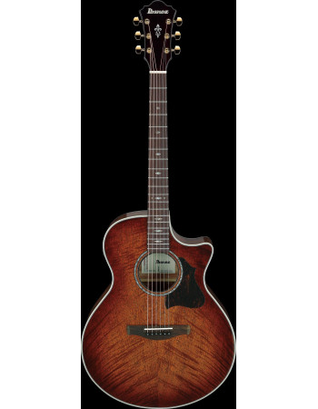 Ibanez AE340FMH-MHS AE Acoustic Guitar 6-String - Mahogany Sunburst High Gloss