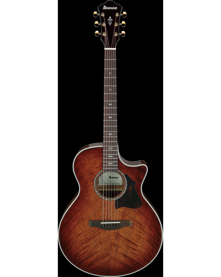 Ibanez AE340FMH-MHS AE Acoustic Guitar 6-String - Mahogany Sunburst High Gloss