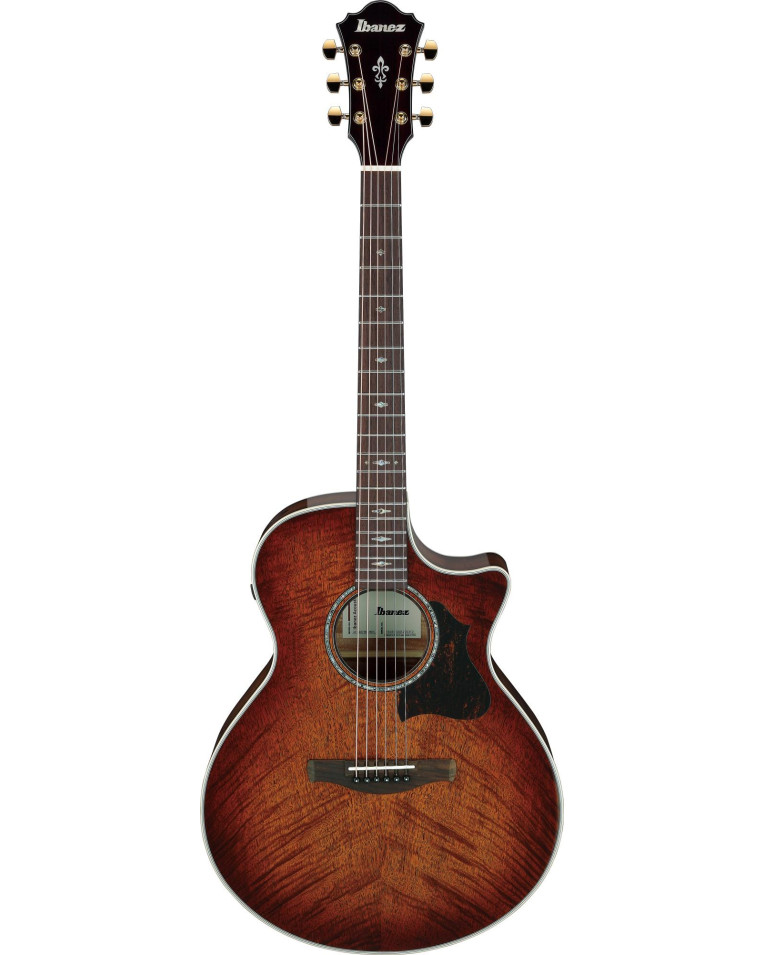 Ibanez AE340FMH-MHS AE Acoustic Guitar 6-String - Mahogany Sunburst High Gloss