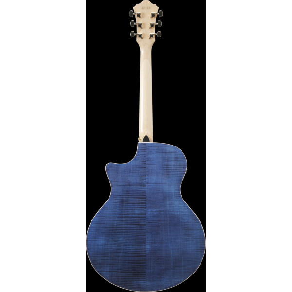 Ibanez AE390-NTA AE Acoustic Guitar 6-String - Natural High Gloss Top, Aqua Blue High Gloss Back & Sides