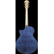 Ibanez AE390-NTA AE Acoustic Guitar 6-String - Natural High Gloss Top, Aqua Blue High Gloss Back & Sides