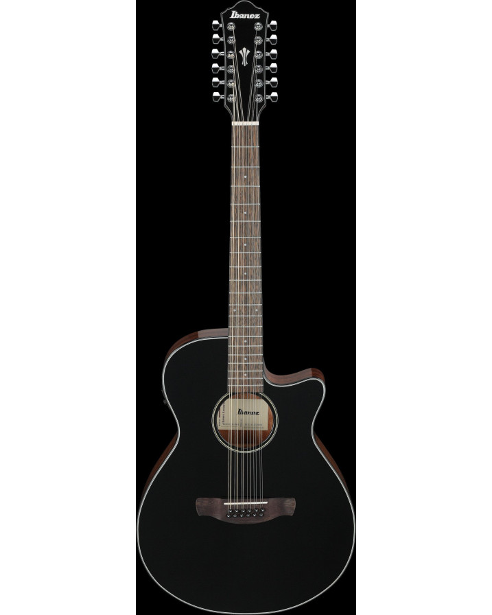 Ibanez AEG5012-BKH AEG Acoustic Guitar 12-String - Black High Gloss