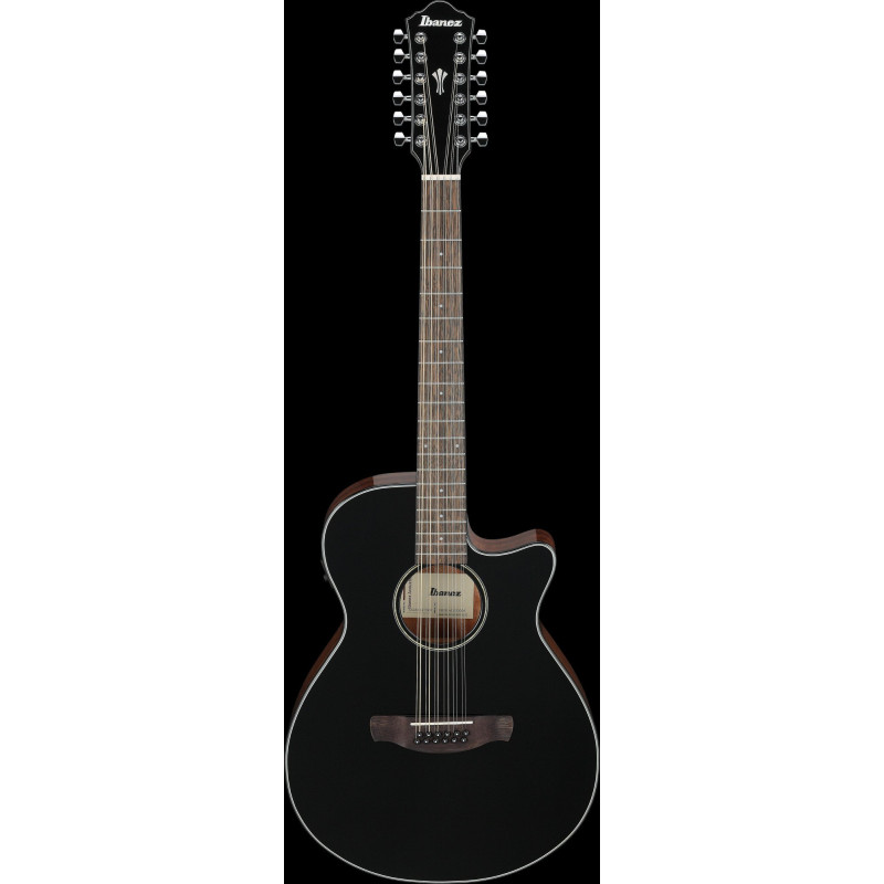 Ibanez AEG5012-BKH AEG Acoustic Guitar 12-String - Black High Gloss