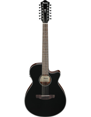 Ibanez AEG5012-BKH AEG Acoustic Guitar 12-String - Black High Gloss