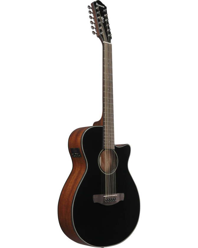 Ibanez AEG5012-BKH AEG Acoustic Guitar 12-String - Black High Gloss