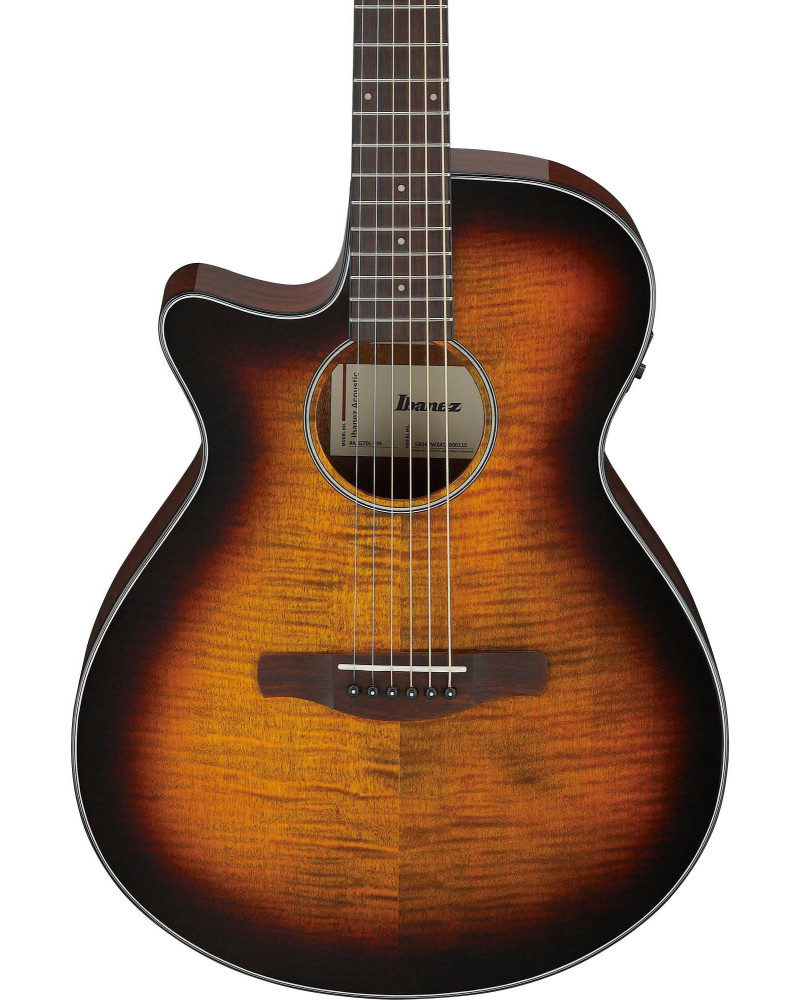 Ibanez AEG70L-TIH AEG Acoustic Guitar 6-String Lefty - Tiger Burst High Gloss