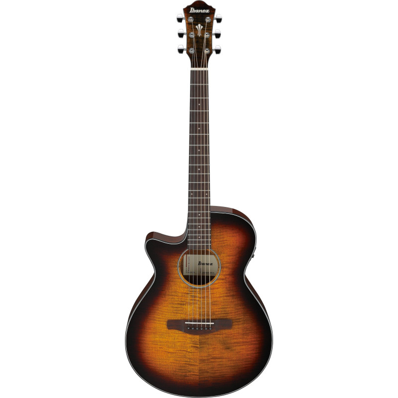 Ibanez AEG70L-TIH AEG Acoustic Guitar 6-String Lefty - Tiger Burst High Gloss