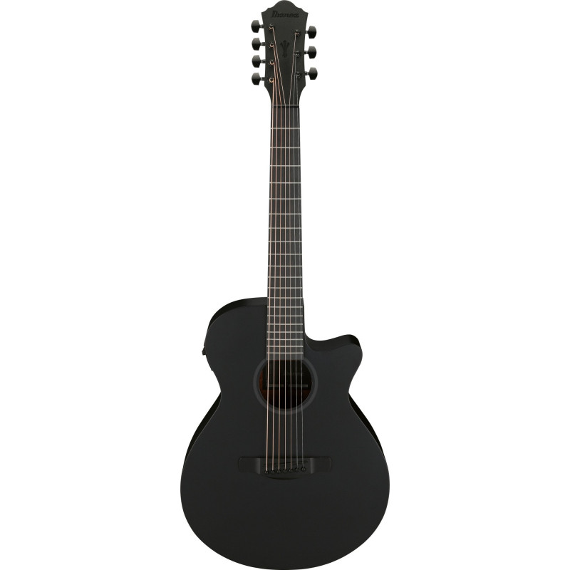 Ibanez AEG721-BOT AEG Acoustic Guitar 7-String - Black Out