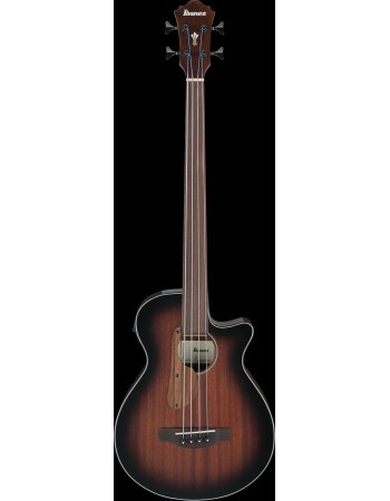 Ibanez AEGB24FE-MHS AEGB Acoustic Bass 4-String Fretless - Mahogany Sunburst High Gloss