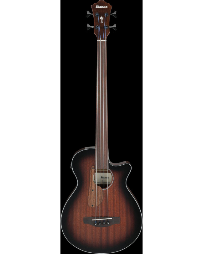 Ibanez AEGB24FE-MHS AEGB Acoustic Bass 4-String Fretless - Mahogany Sunburst High Gloss