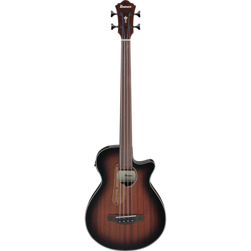 Ibanez AEGB24FE-MHS AEGB Acoustic Bass 4-String Fretless - Mahogany Sunburst High Gloss