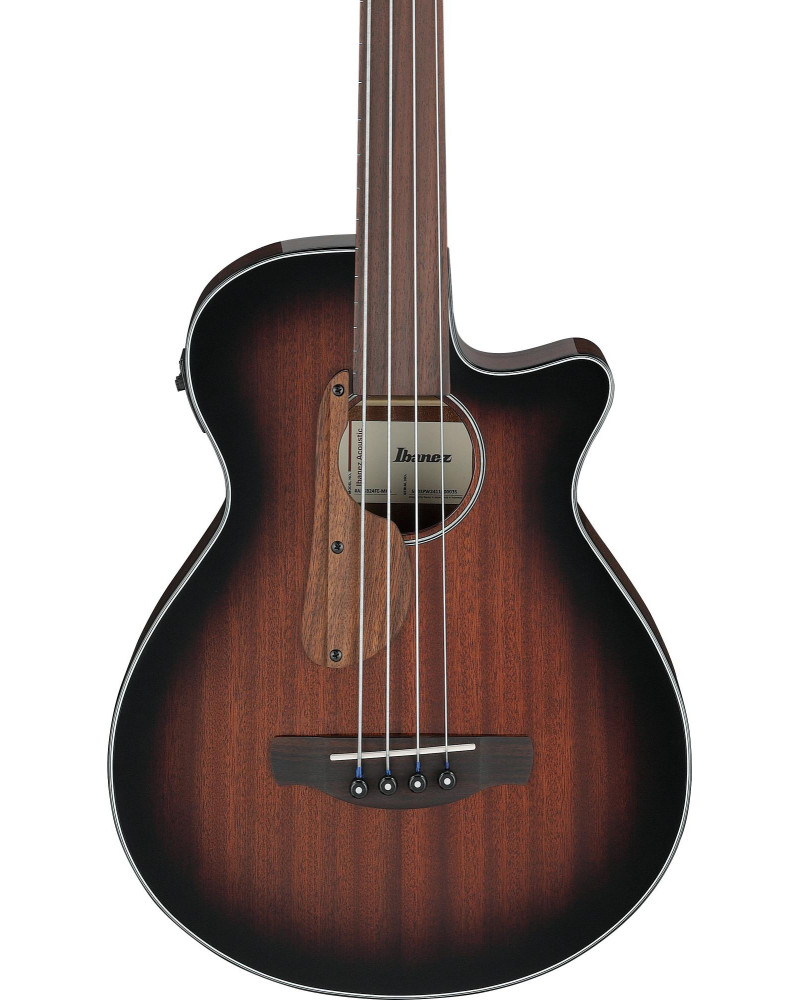 Ibanez AEGB24FE-MHS AEGB Acoustic Bass 4-String Fretless - Mahogany Sunburst High Gloss