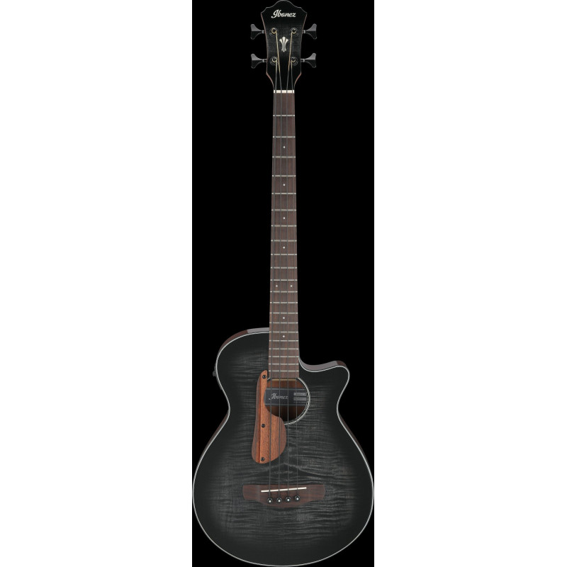 Ibanez AEGB25E-TKH AEGB Acoustic Bass 4-String - Transparent Black Sunburst, Natural High Gloss Back & Sides