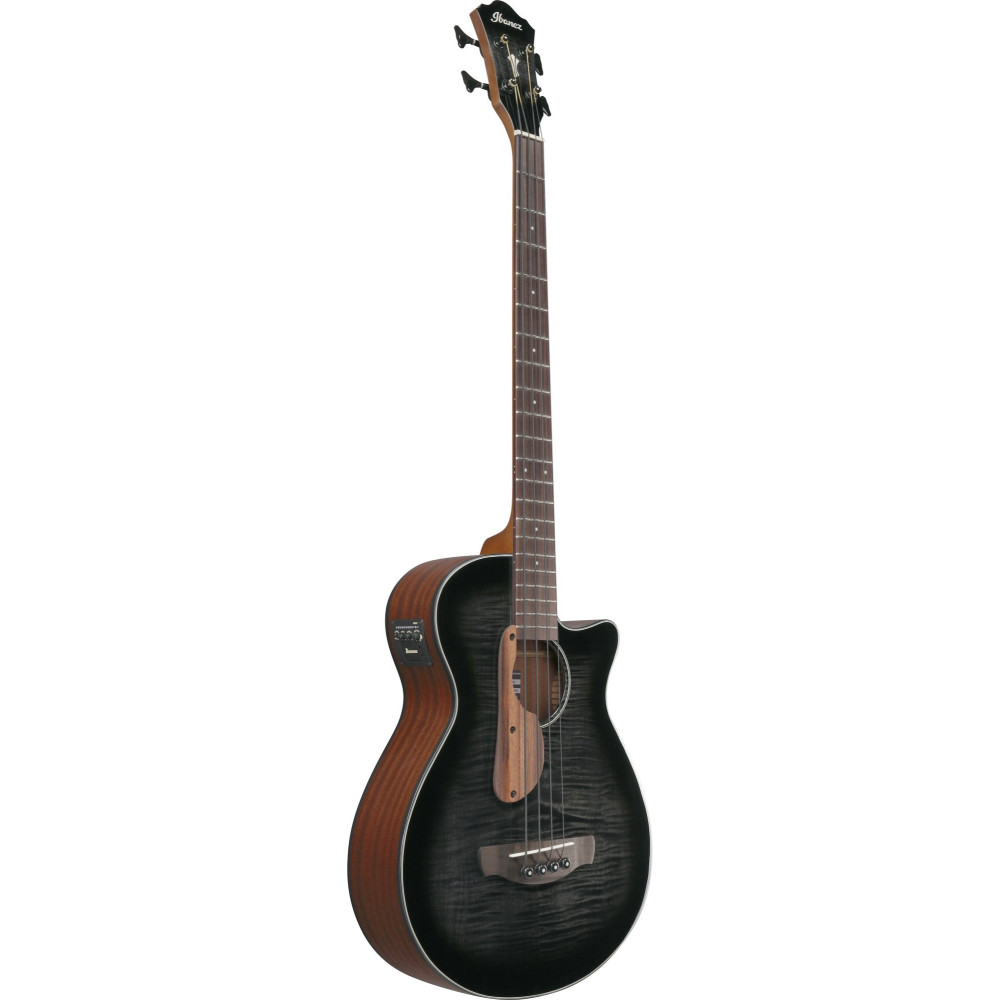 Ibanez AEGB25E-TKH AEGB Acoustic Bass 4-String - Transparent Black Sunburst, Natural High Gloss Back & Sides