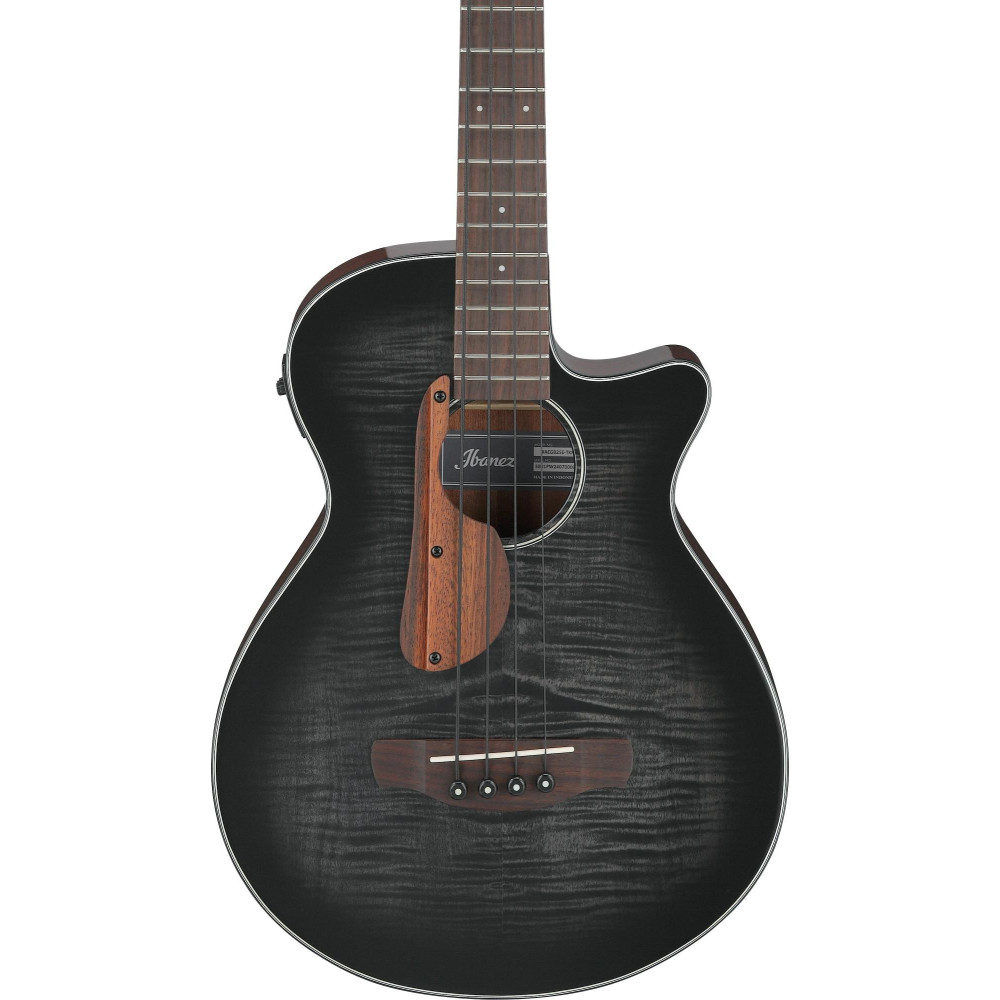 Ibanez AEGB25E-TKH AEGB Acoustic Bass 4-String - Transparent Black Sunburst, Natural High Gloss Back & Sides