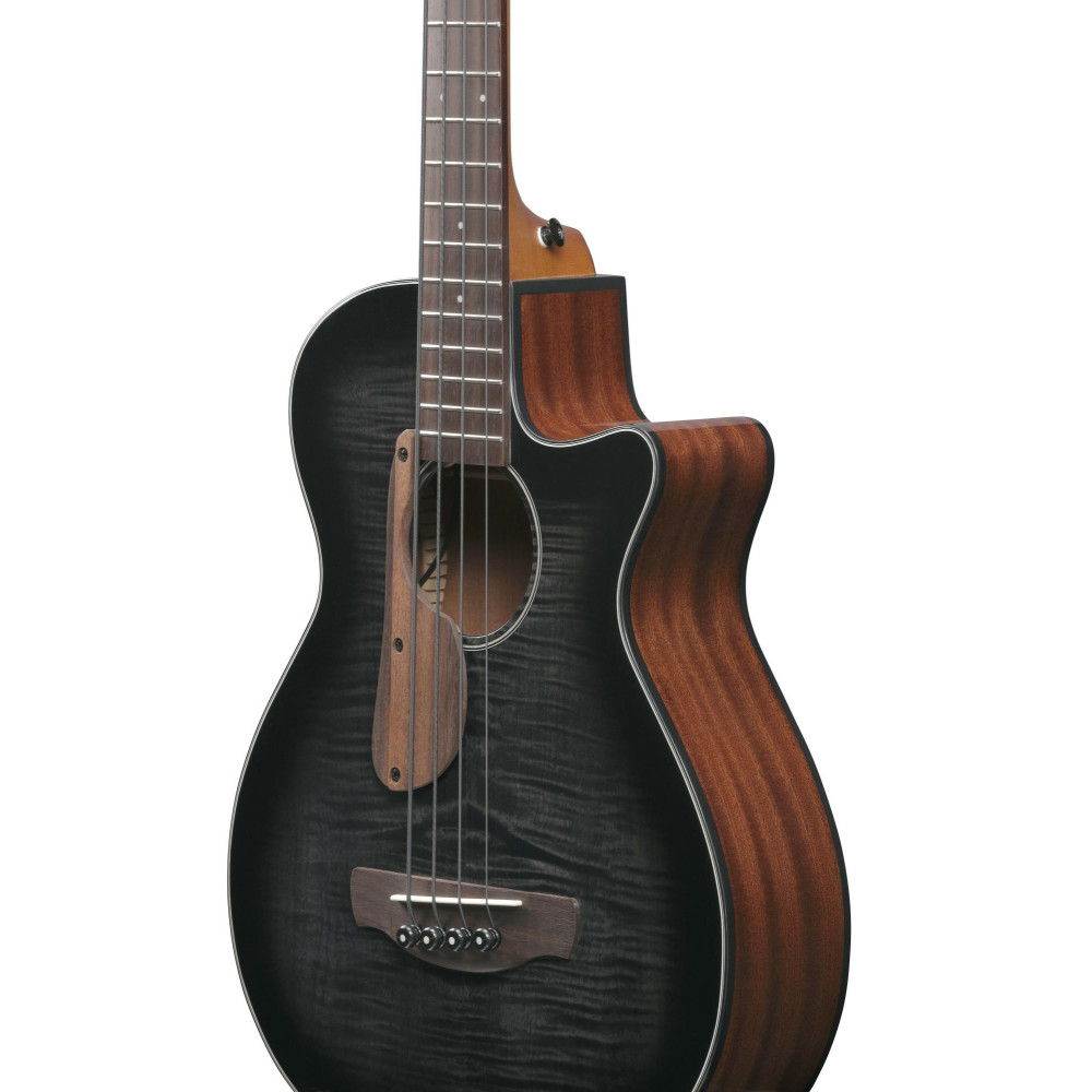 Ibanez AEGB25E-TKH AEGB Acoustic Bass 4-String - Transparent Black Sunburst, Natural High Gloss Back & Sides