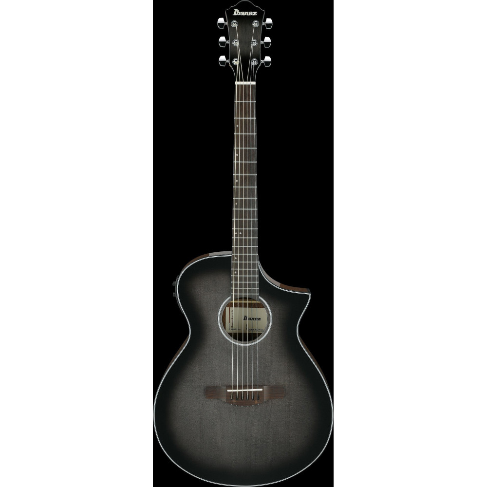 Ibanez AEWC11-TCB AEW Acoustic Guitar 6-String - Transparent Charcoal Burst High Gloss