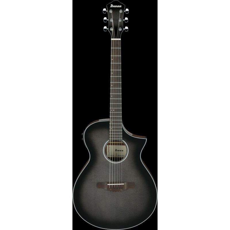 Ibanez AEWC11-TCB AEW Acoustic Guitar 6-String - Transparent Charcoal Burst High Gloss