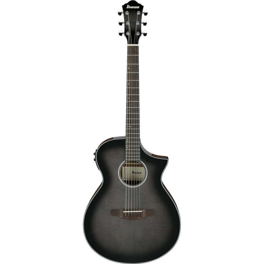 Ibanez AEWC11-TCB AEW Acoustic Guitar 6-String - Transparent Charcoal Burst High Gloss