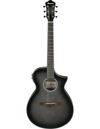 Ibanez AEWC11-TCB AEW Acoustic Guitar 6-String - Transparent Charcoal Burst High Gloss
