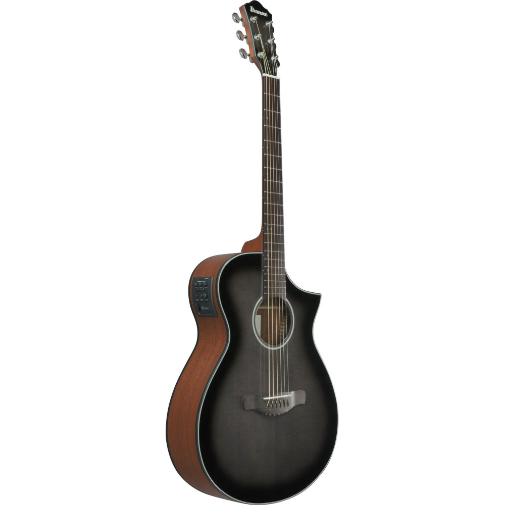 Ibanez AEWC11-TCB AEW Acoustic Guitar 6-String - Transparent Charcoal Burst High Gloss