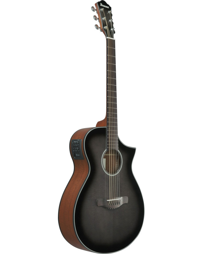 Ibanez AEWC11-TCB AEW Acoustic Guitar 6-String - Transparent Charcoal Burst High Gloss
