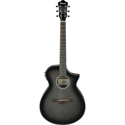 Ibanez AEWC11-TCB AEW Acoustic Guitar 6-String - Transparent Charcoal Burst High Gloss
