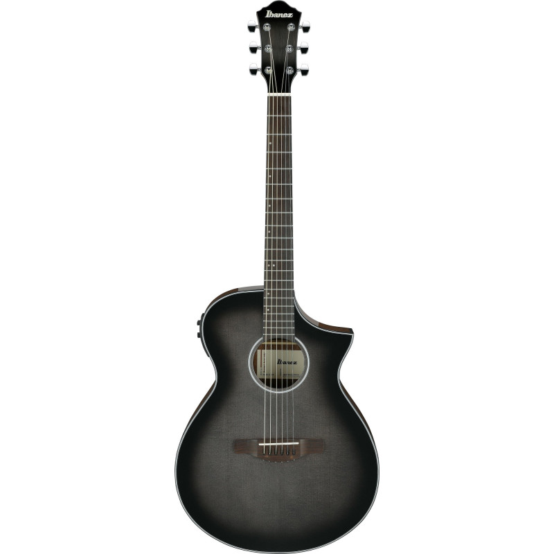 Ibanez AEWC11-TCB AEW Acoustic Guitar 6-String - Transparent Charcoal Burst High Gloss