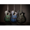 Ibanez AEWC16QA-TEH AEWC Acoustic Guitar 6-String - Transparent Emerlad Burst Top & Natural High Gloss Back & Side