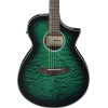 Ibanez AEWC16QA-TEH AEWC Acoustic Guitar 6-String - Transparent Emerlad Burst Top & Natural High Gloss Back & Side