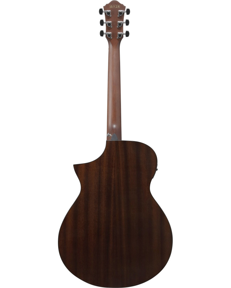 Ibanez AEWC16QA-TKH AEWC Acoustic Guitar 6-String - Transparent Black Sunburst Top & Natural High Gloss Back & Side