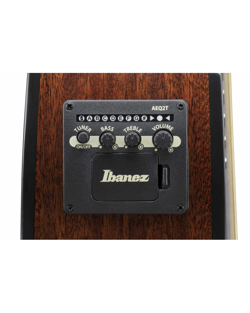 Ibanez AEWC16QA-TKH AEWC Acoustic Guitar 6-String - Transparent Black Sunburst Top & Natural High Gloss Back & Side