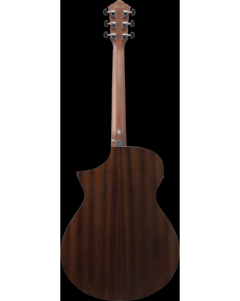 Ibanez AEWC16QA-TLH AEWC Acoustic Guitar 6-String - Transparent Blue Sunburst Top & Natural High Gloss Back & Side