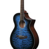 Ibanez AEWC16QA-TLH AEWC Acoustic Guitar 6-String - Transparent Blue Sunburst Top & Natural High Gloss Back & Side