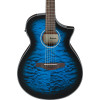 Ibanez AEWC16QA-TLH AEWC Acoustic Guitar 6-String - Transparent Blue Sunburst Top & Natural High Gloss Back & Side
