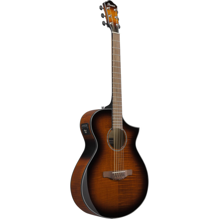 Ibanez AEWC400-AMS AEWC Acoustic Guitar 6-String - Transparent Black Sunburst