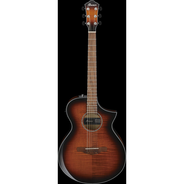 Ibanez AEWC400-AMS AEWC Acoustic Guitar 6-String - Transparent Black Sunburst