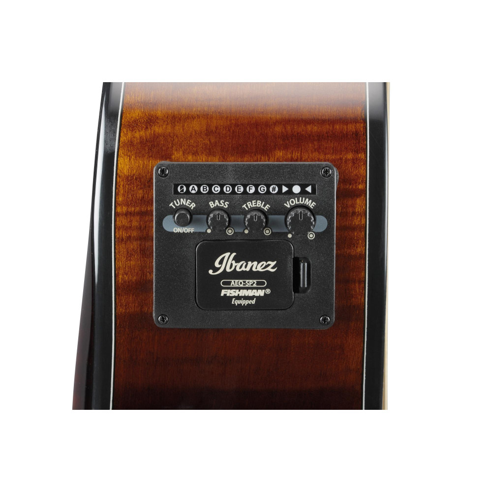 Ibanez AEWC400-AMS AEWC Acoustic Guitar 6-String - Transparent Black Sunburst