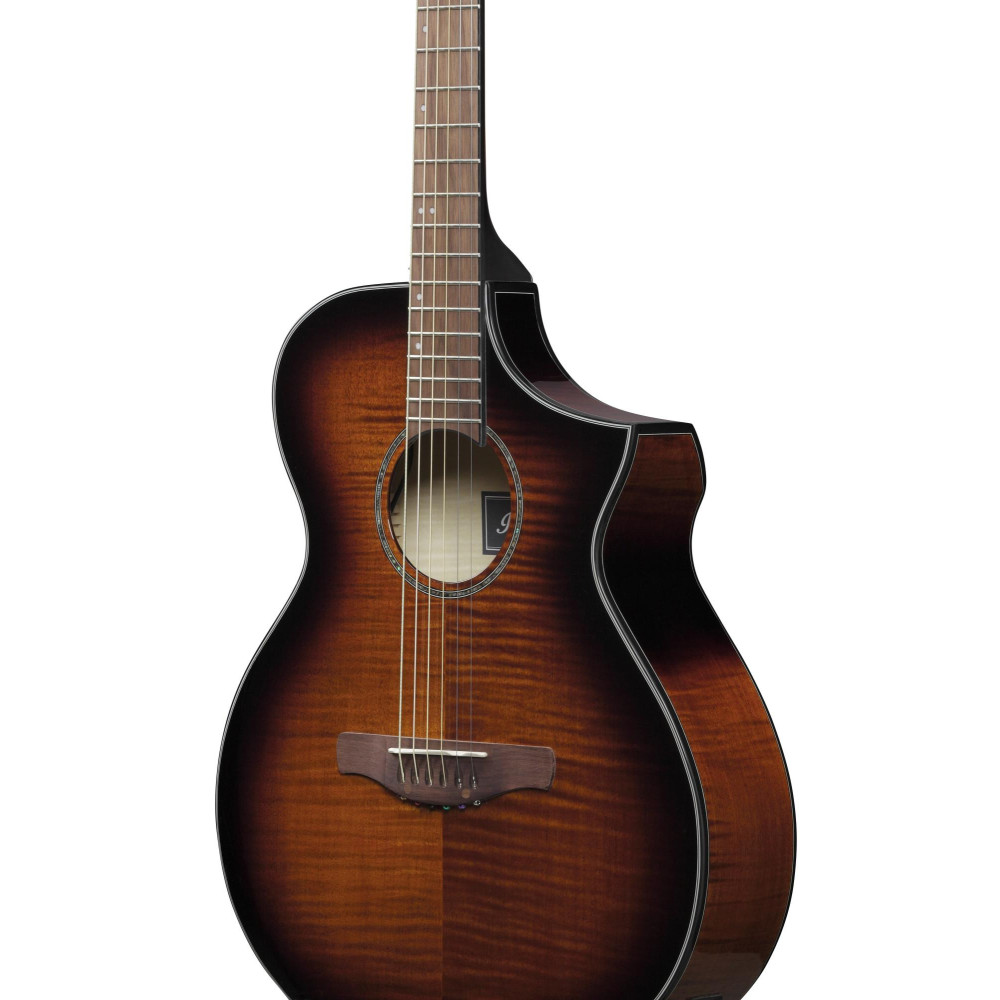 Ibanez AEWC400-AMS AEWC Acoustic Guitar 6-String - Transparent Black Sunburst