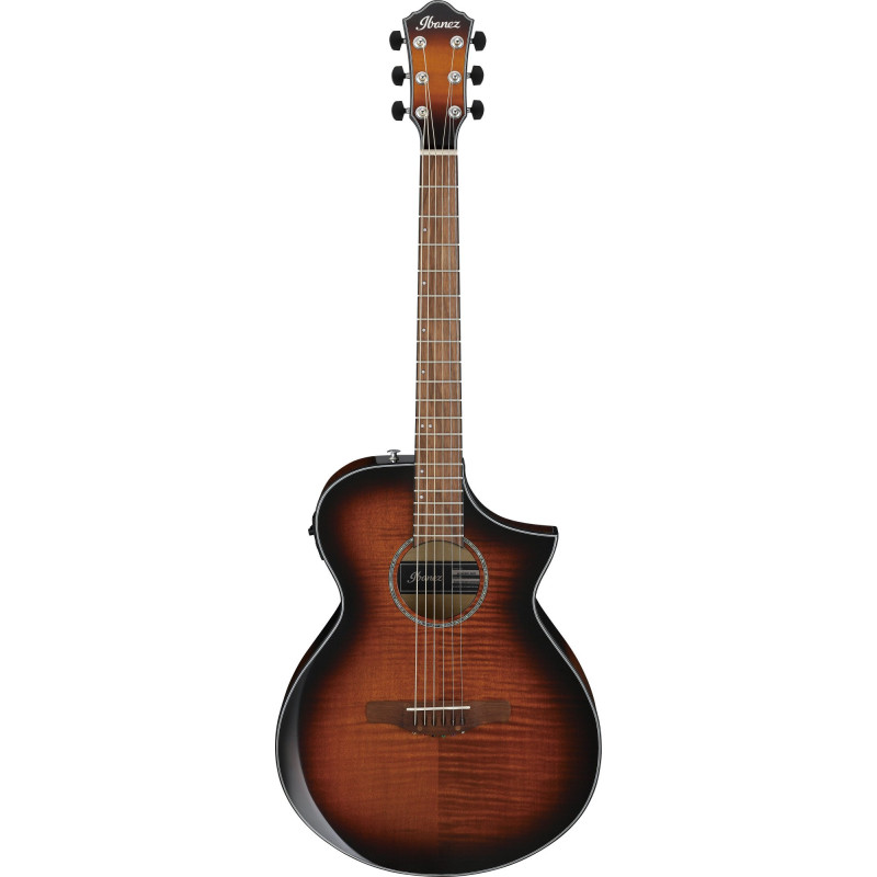 Ibanez AEWC400-AMS AEWC Acoustic Guitar 6-String - Transparent Black Sunburst