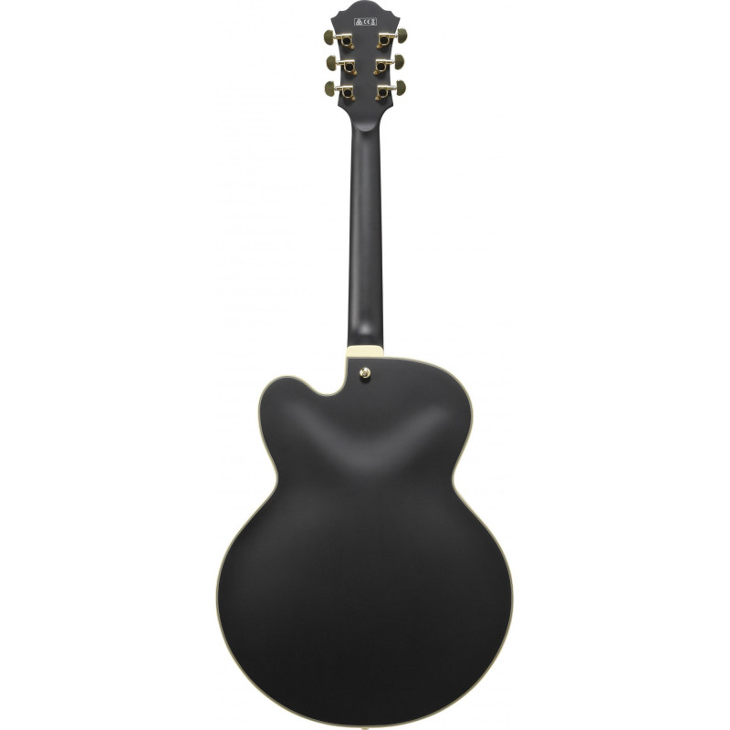 Ibanez AF75G-BKF Artcore AF Hollowbody Guitar 6-String - Black Flat