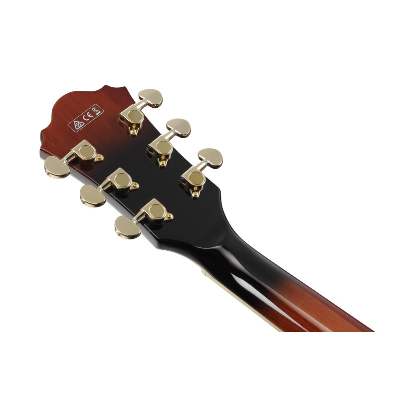 Ibanez AG95QA-DBS Artcore Expressionist AG Hollow Body Guitar 6-String - Desert Brown Sunburst