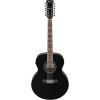 Ibanez AJ7012M1E-BK Artwood AJ Acoustic Guitar12-String - Black High Gloss
