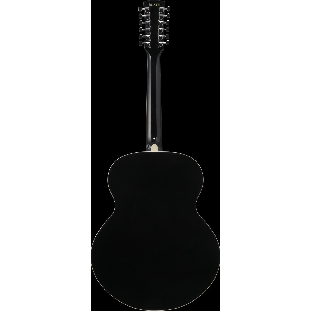 Ibanez AJ7012M1E-BK Artwood AJ Acoustic Guitar12-String - Black High Gloss