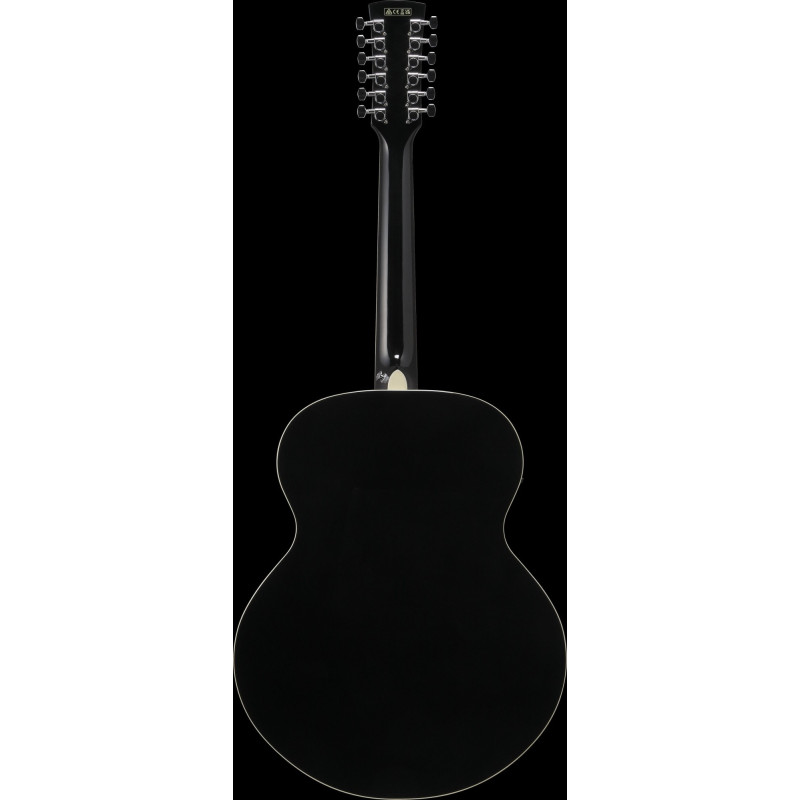 Ibanez AJ7012M1E-BK Artwood AJ Acoustic Guitar12-String - Black High Gloss