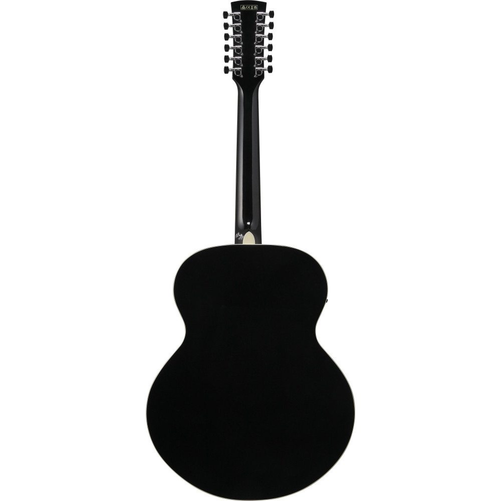 Ibanez AJ7012M1E-BK Artwood AJ Acoustic Guitar12-String - Black High Gloss