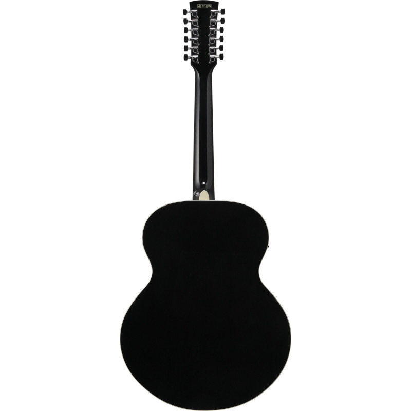Ibanez AJ7012M1E-BK Artwood AJ Acoustic Guitar12-String - Black High Gloss