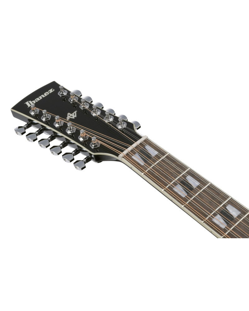 Ibanez AJ7012M1E-BK Artwood AJ Acoustic Guitar12-String - Black High Gloss