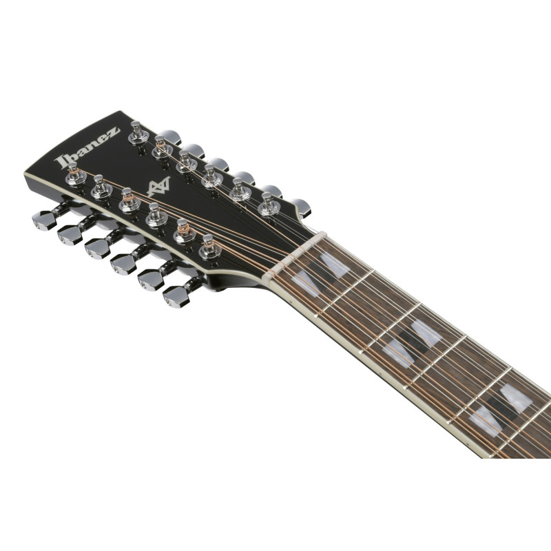 Ibanez AJ7012M1E-BK Artwood AJ Acoustic Guitar12-String - Black High Gloss